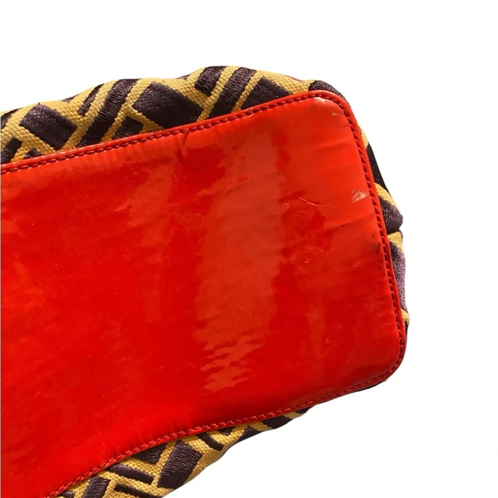 Cole Haan Red Colorful Jacquard Poolside Village Hobo Shoulder Bag